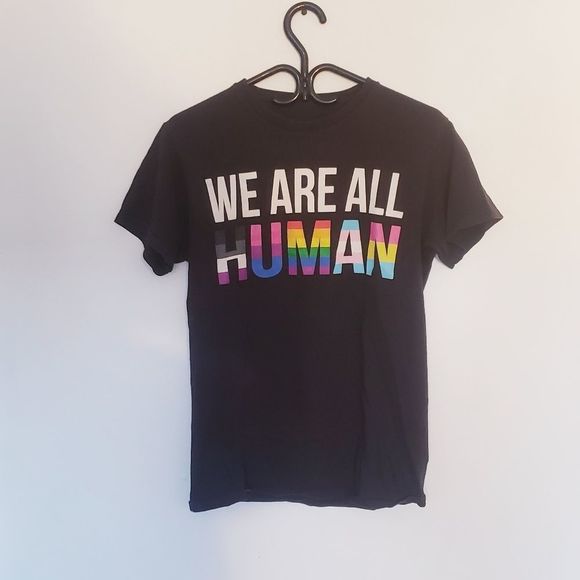 LGTBQ+ we are all human t shirt - Picture 2 of 4